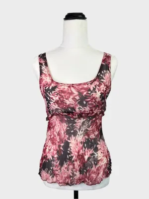 Alannah Hill | top | size 8 | sleeveless | 100% silk | made in Australia 🇦🇺