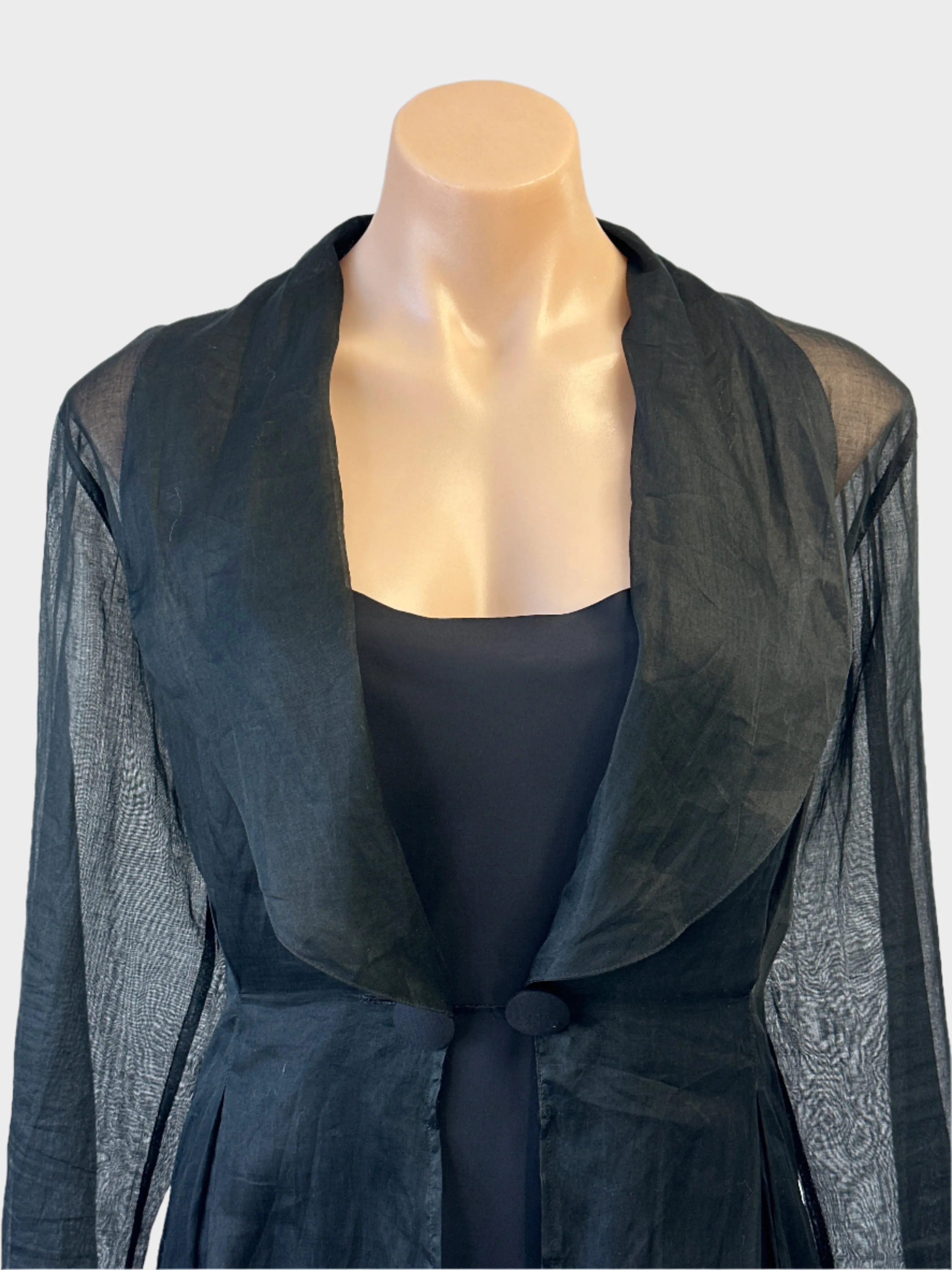 Anne Fontaine | Paris | jacket | size 8 | single breasted | 100% cotton | made in France