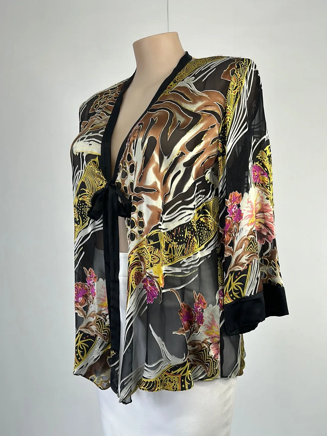 Anthea Crawford | jacket | size 16 | tie front | made in Australia 🇦🇺