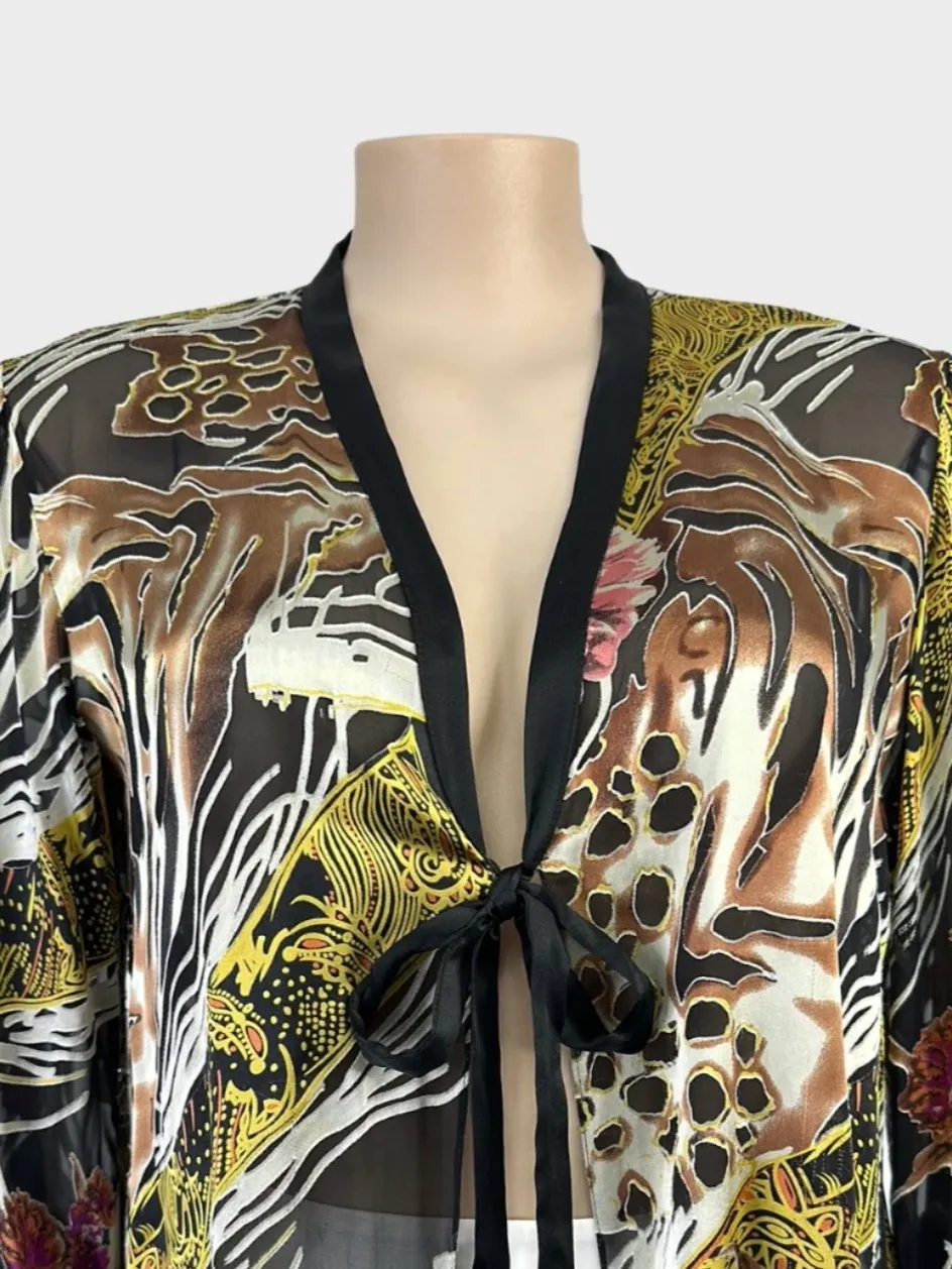 Anthea Crawford | jacket | size 16 | tie front | made in Australia 🇦🇺