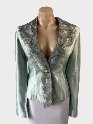 Basquesse | vintage 90's | jacket | size 10 | single breasted | 100% silk | made in Australia 🇦🇺