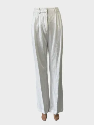 Bec   Bridge | pants | size 6 | straight leg | ramie cotton blend  | made in Australia 🇦🇺