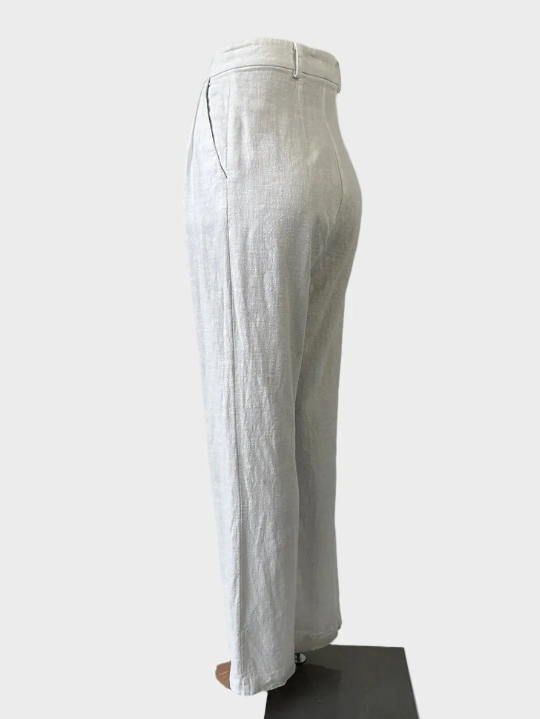 Bec   Bridge | pants | size 6 | straight leg | ramie cotton blend  | made in Australia 🇦🇺