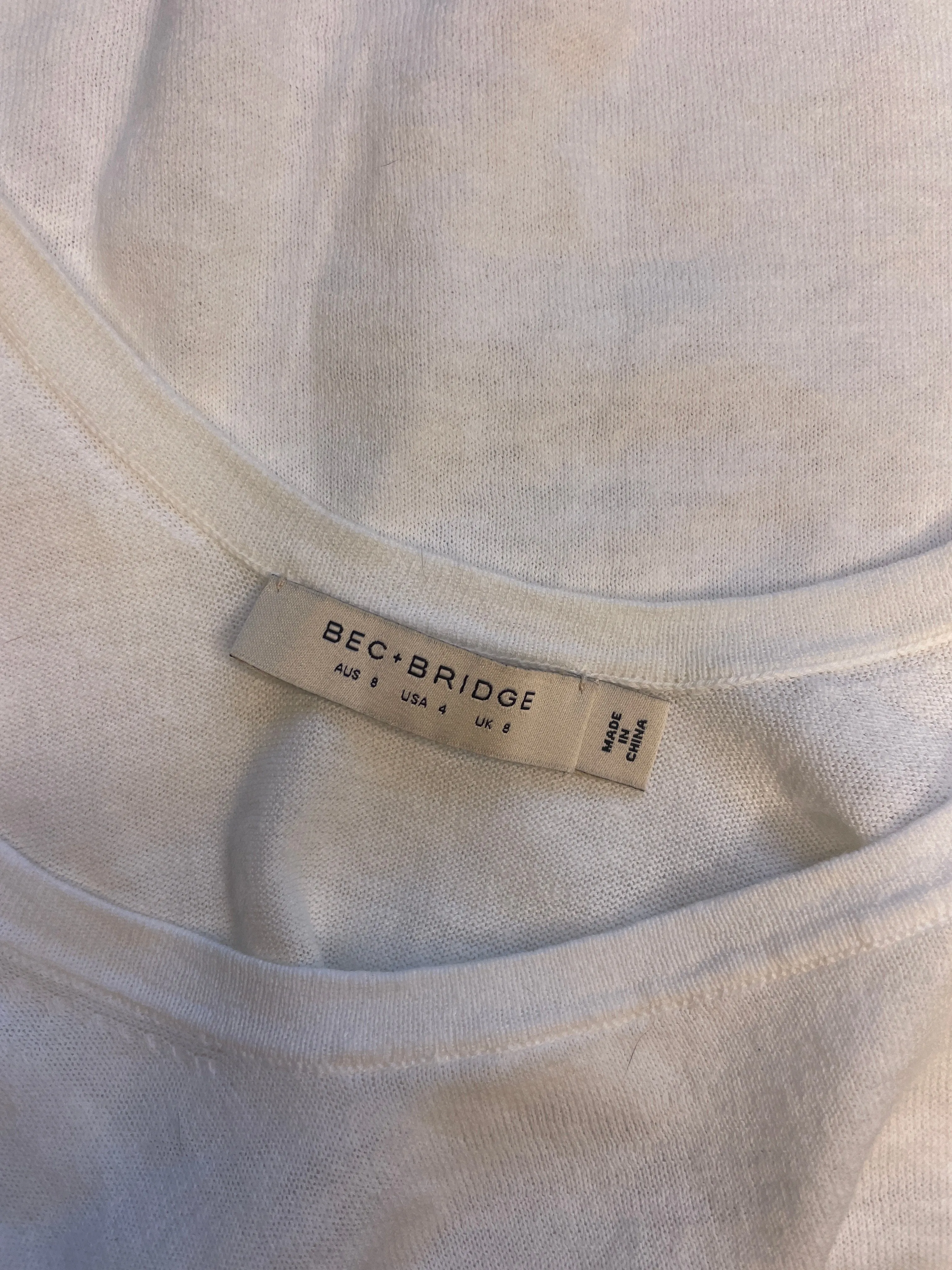 Bec   Bridge | top | size 8 | sleeveless | linen cotton blend