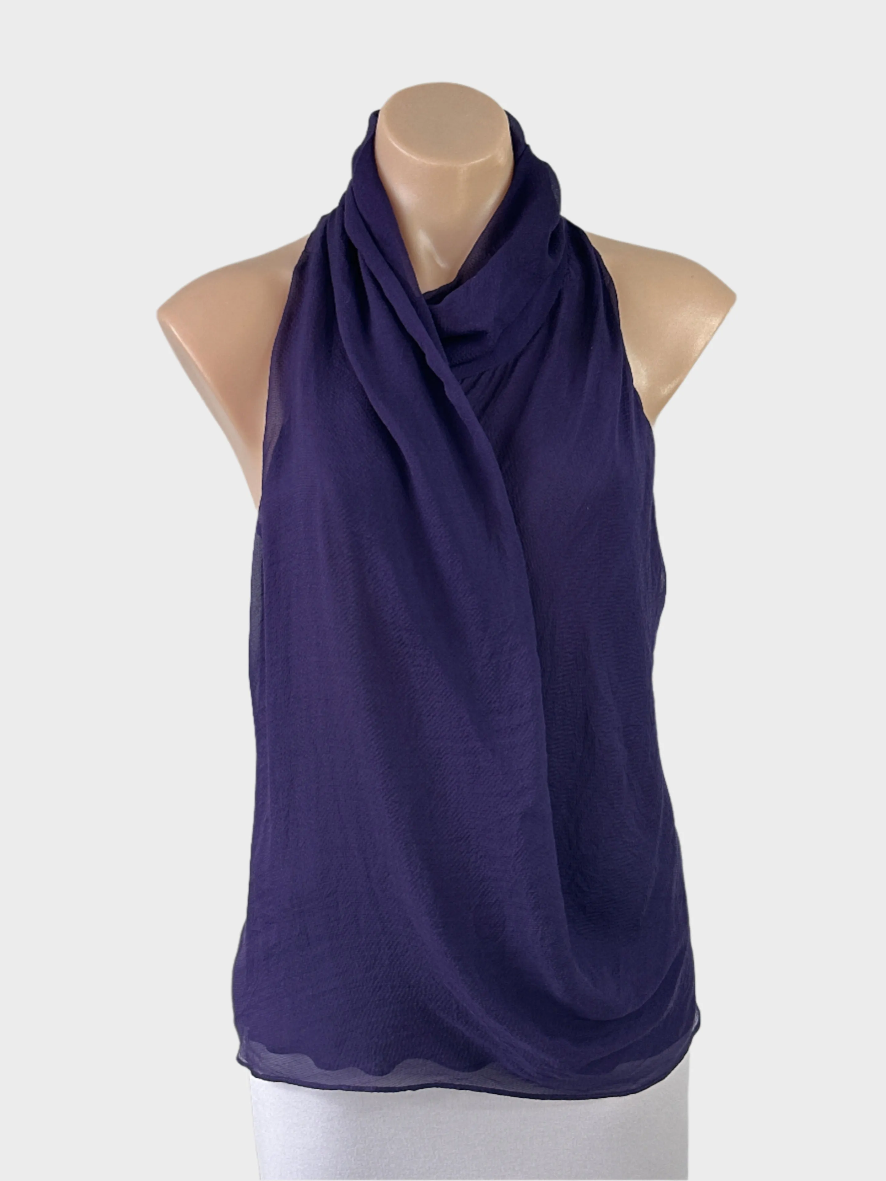 Bianca Spender | top | size 12 | sleeveless | 100% silk | made in Australia 🇦🇺