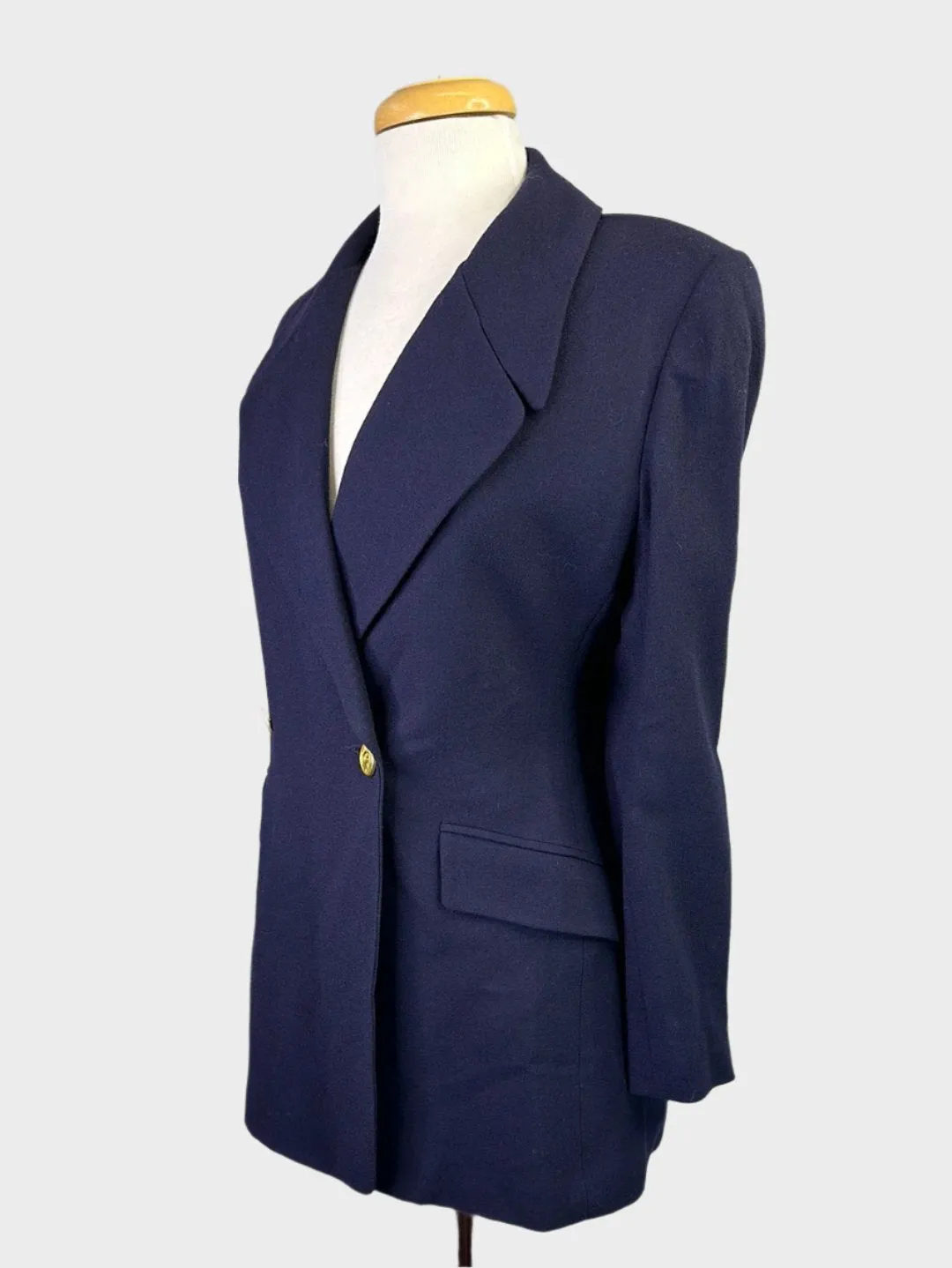 Carla Zampatti | jacket | size 8 | double breasted | 100% wool | made in Australia 🇦🇺