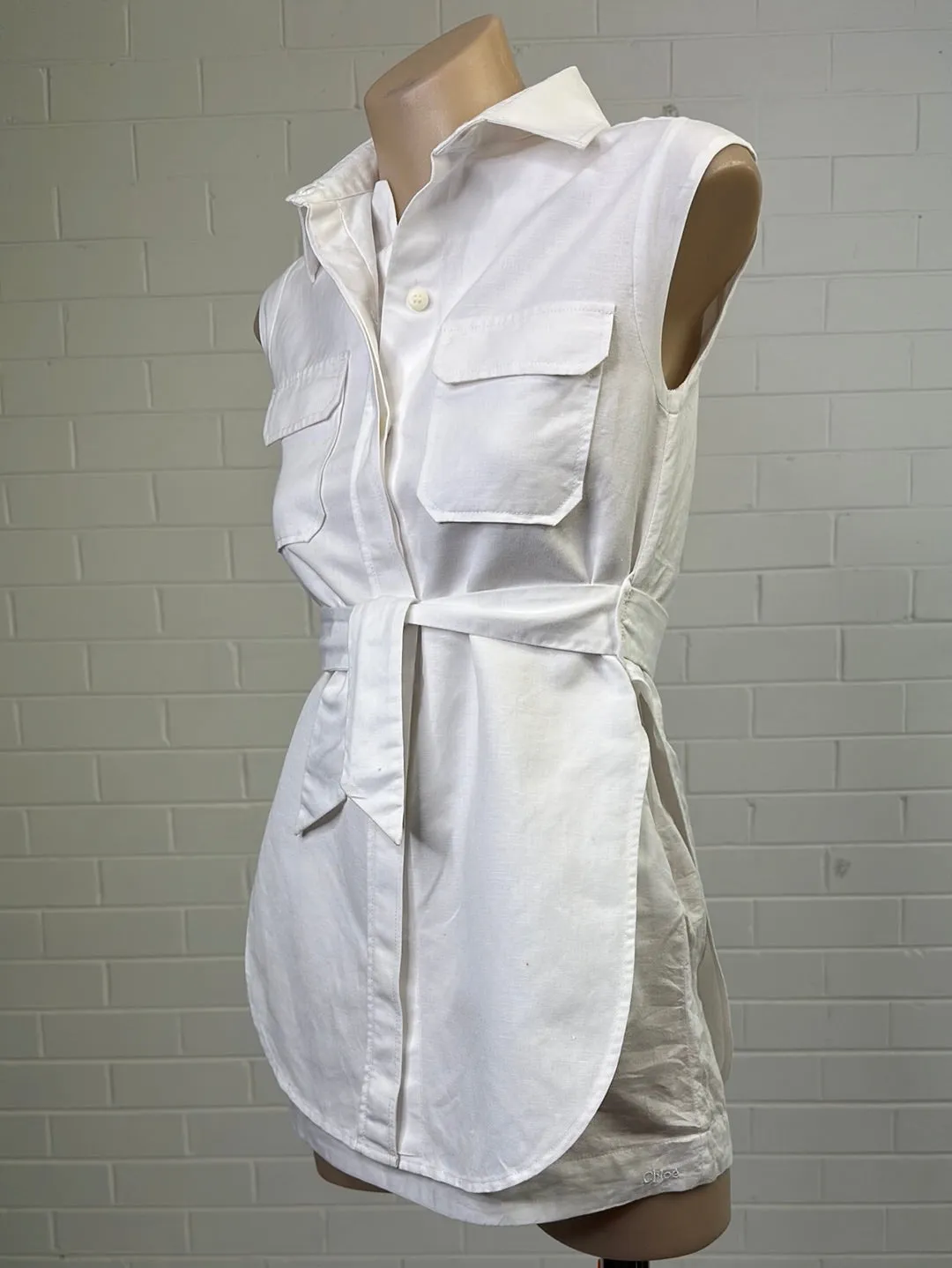 Chloé | Paris | shirt | size 8 | cap sleeve | made in France