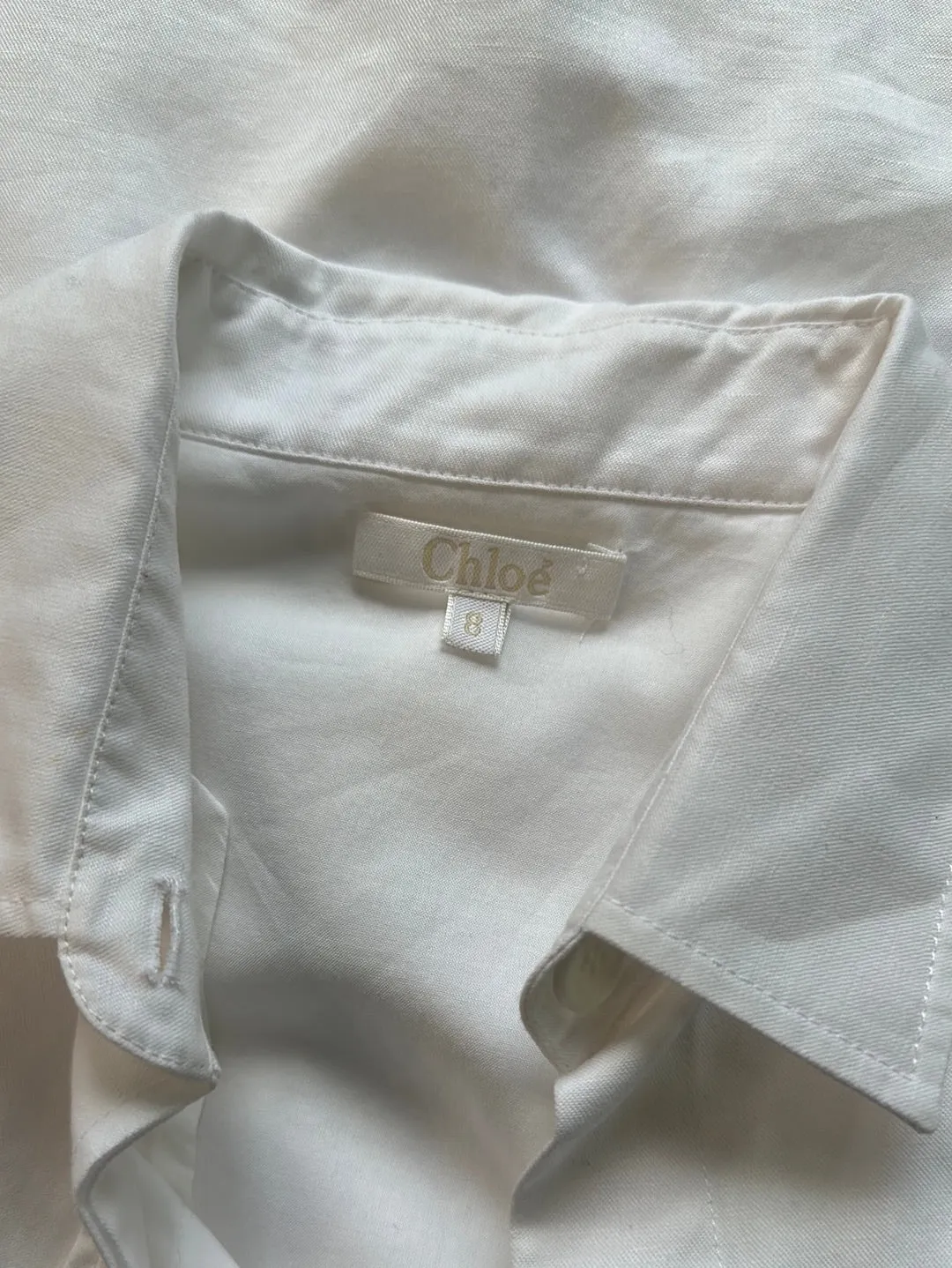 Chloé | Paris | shirt | size 8 | cap sleeve | made in France