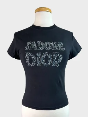 Christian Dior | Paris | top | size 8 | cap sleeve | 100% cotton