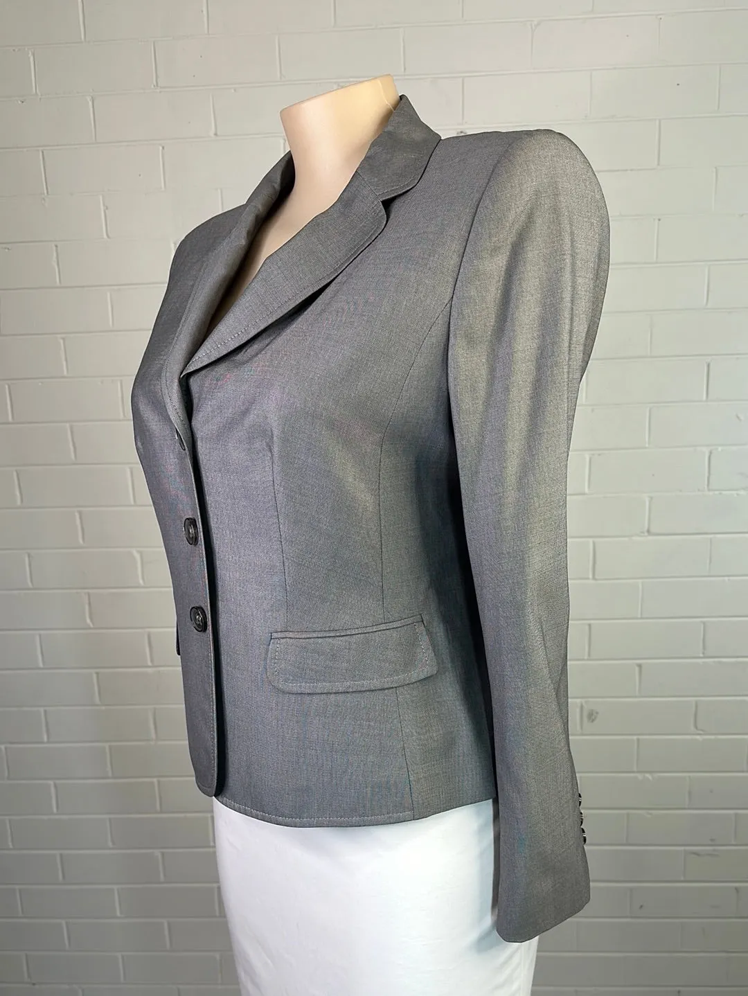 Escada | Munich | jacket | size 14 | single breasted | wool silk blend