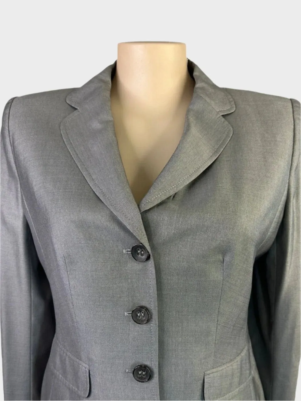 Escada | Munich | jacket | size 14 | single breasted | wool silk blend