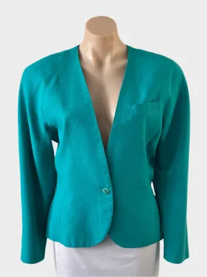 Fletcher Jones | vintage 80's | jacket | size 14 | single breasted