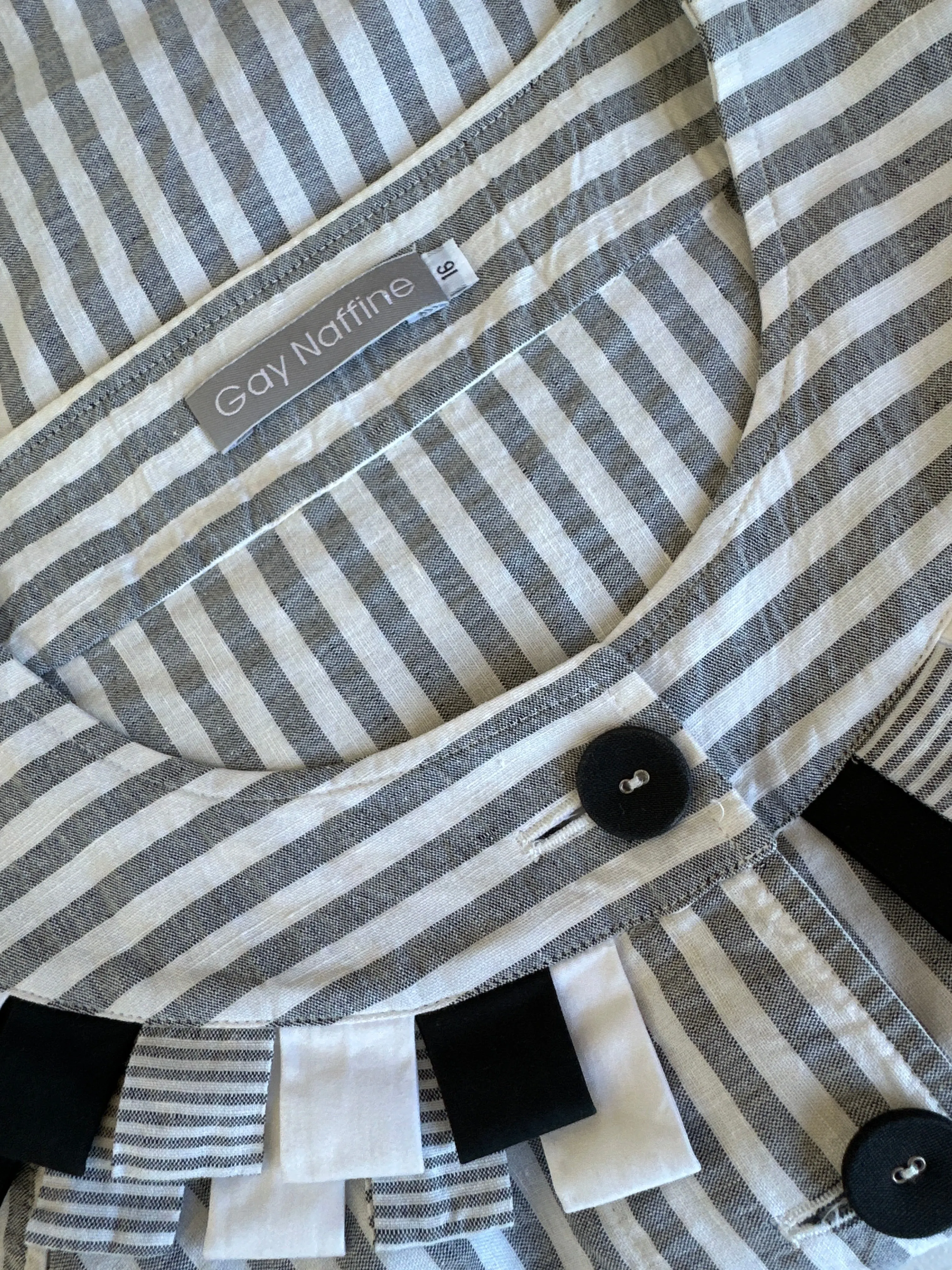 Gay Naffine | jacket | size 16 | three quarter sleeve | cotton linen blend