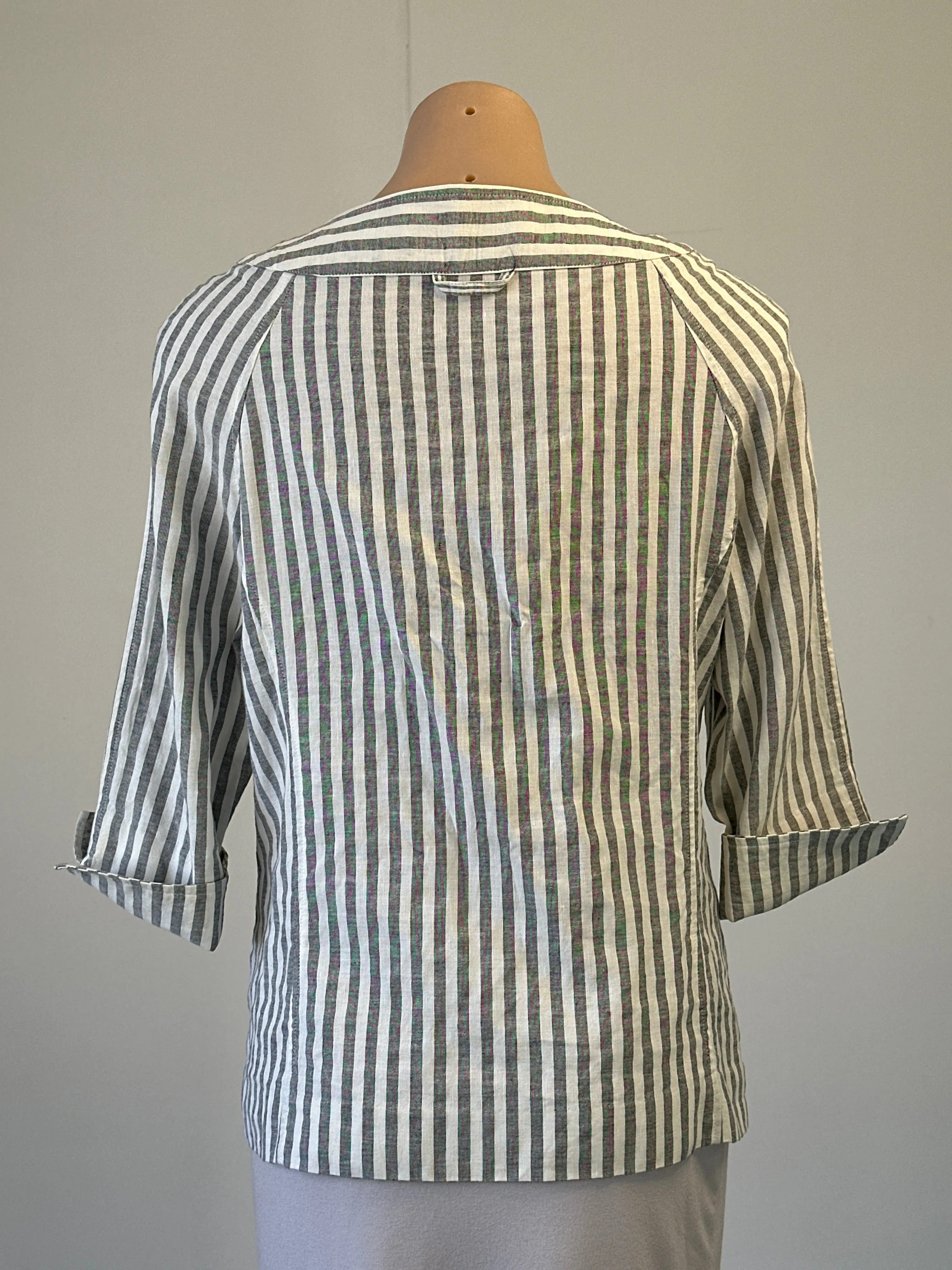 Gay Naffine | jacket | size 16 | three quarter sleeve | cotton linen blend