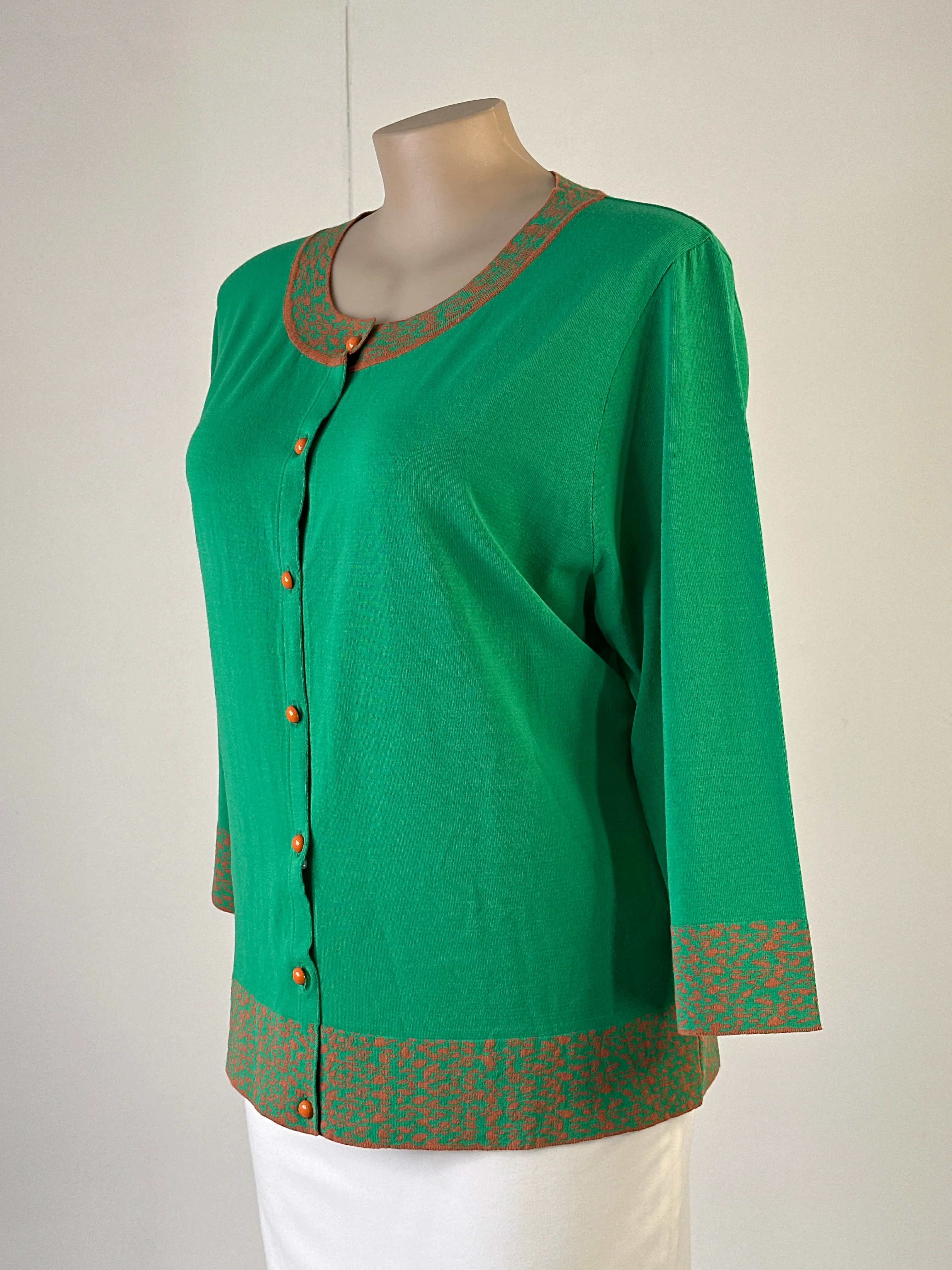 GINCAS - ITALIA | Italy | cardigan | size 14 | long sleeve | made in Italy