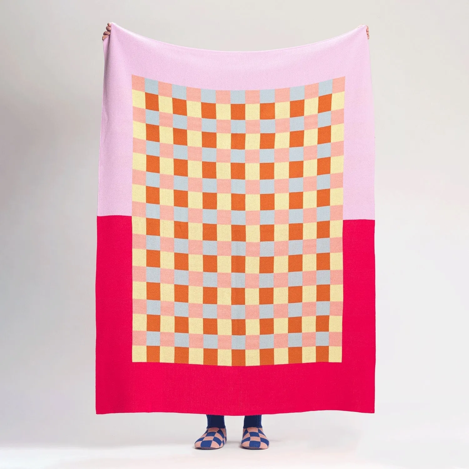 Gingham Checkerboard Throw