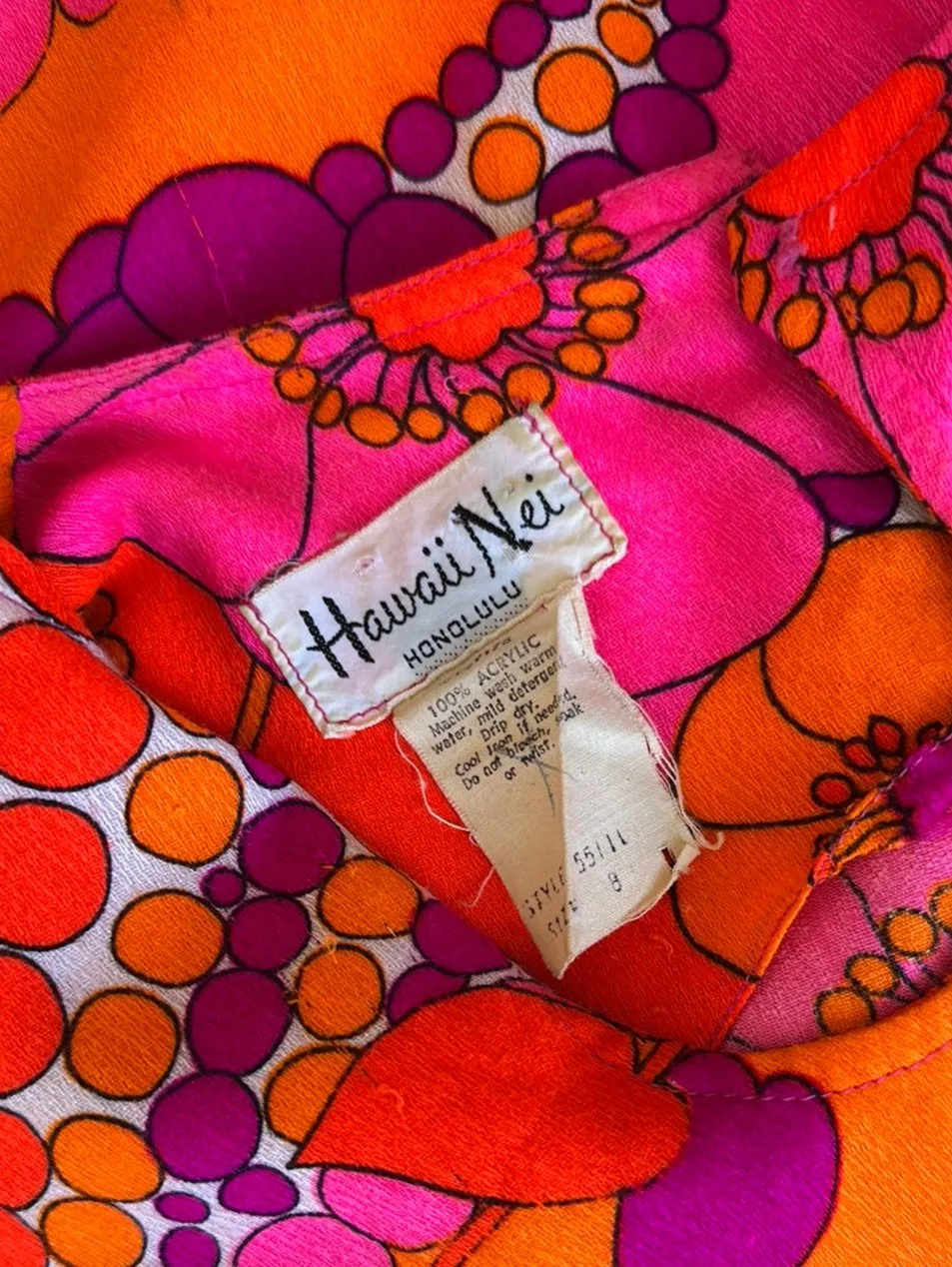 HAWAII NEI | Honolulu | vintage 70's | dress | size 8 | knee length