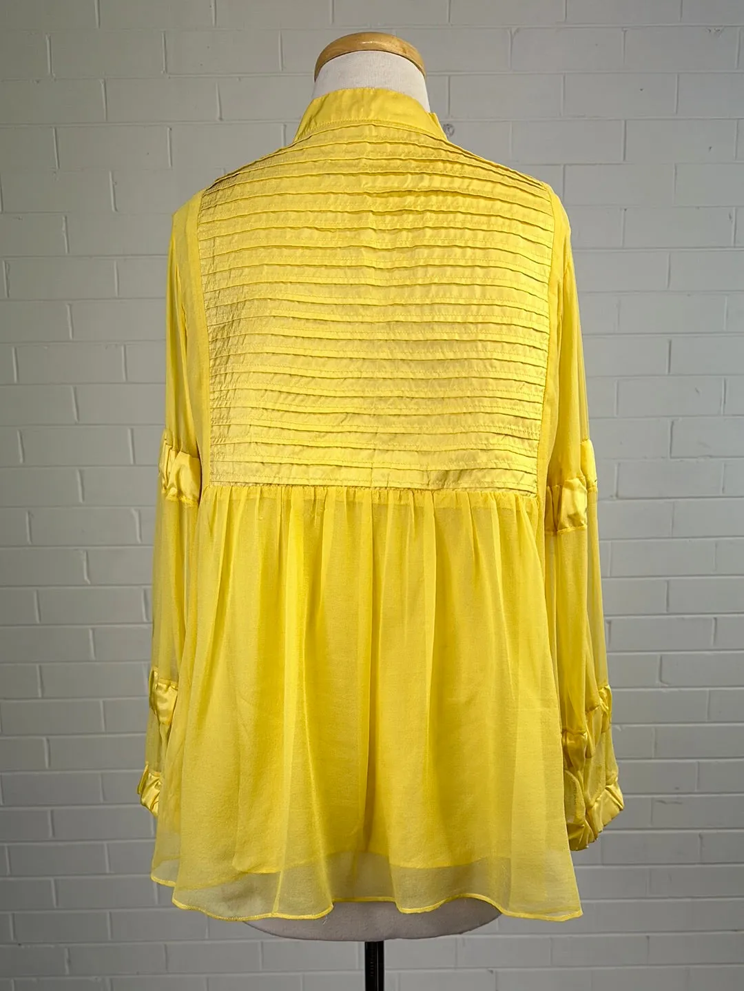 Kirrily Johnston | vintage 90's | top | size 12 | long sleeve | 100% silk | made in Australia 🇦🇺