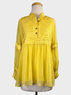 Kirrily Johnston | vintage 90's | top | size 12 | long sleeve | 100% silk | made in Australia 🇦🇺