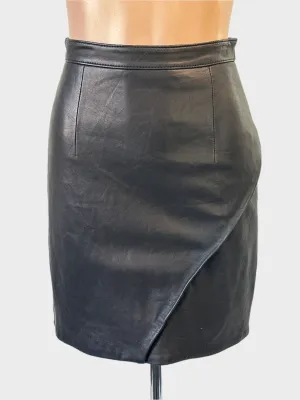 KOOKAI | skirt | size 6 | mini length | 100% leather | made in Australia 🇦🇺