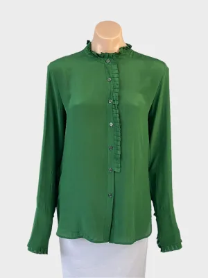 Lee Matthews | shirt | size 10 | long sleeve | 100% silk