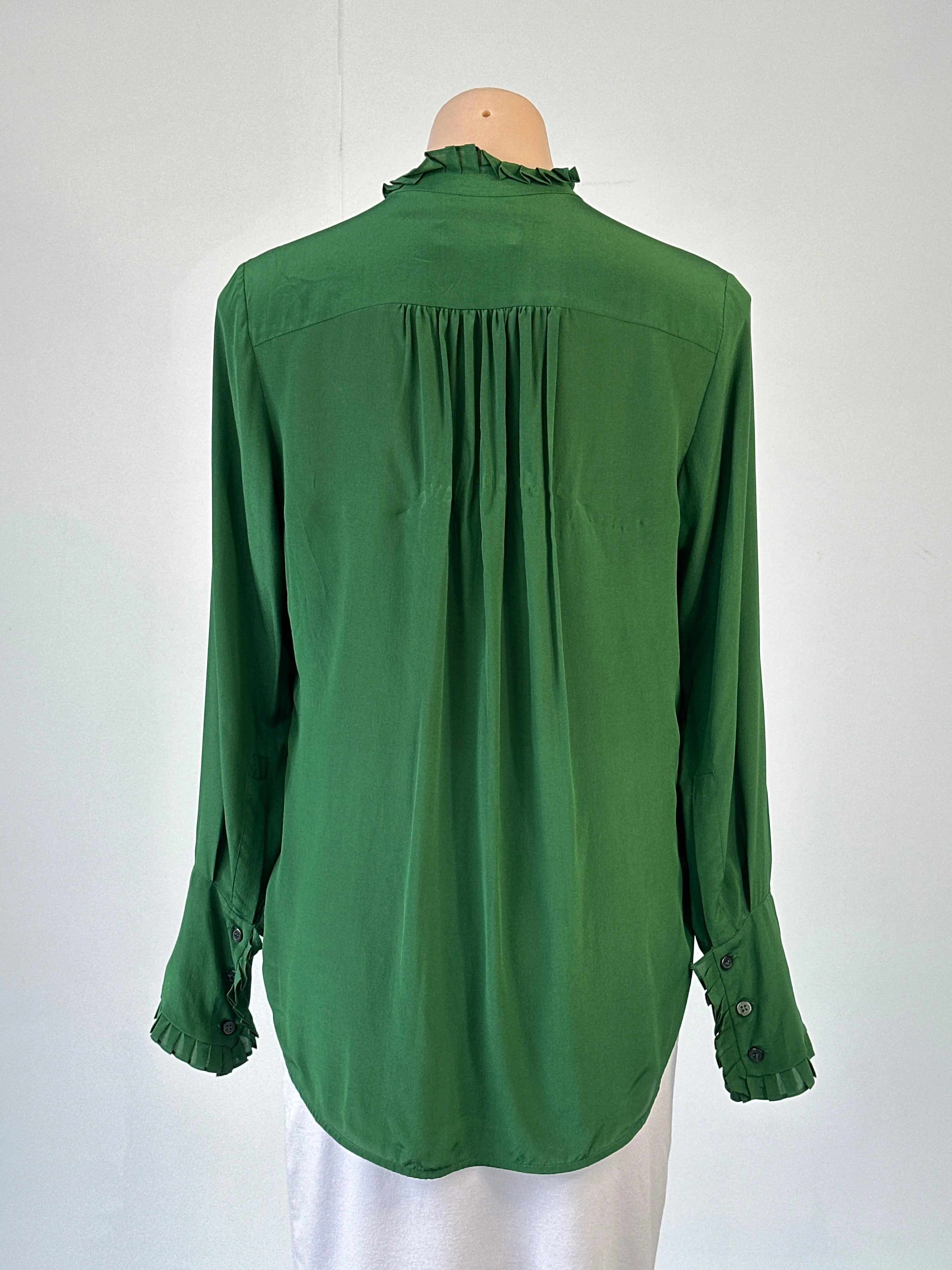 Lee Matthews | shirt | size 10 | long sleeve | 100% silk