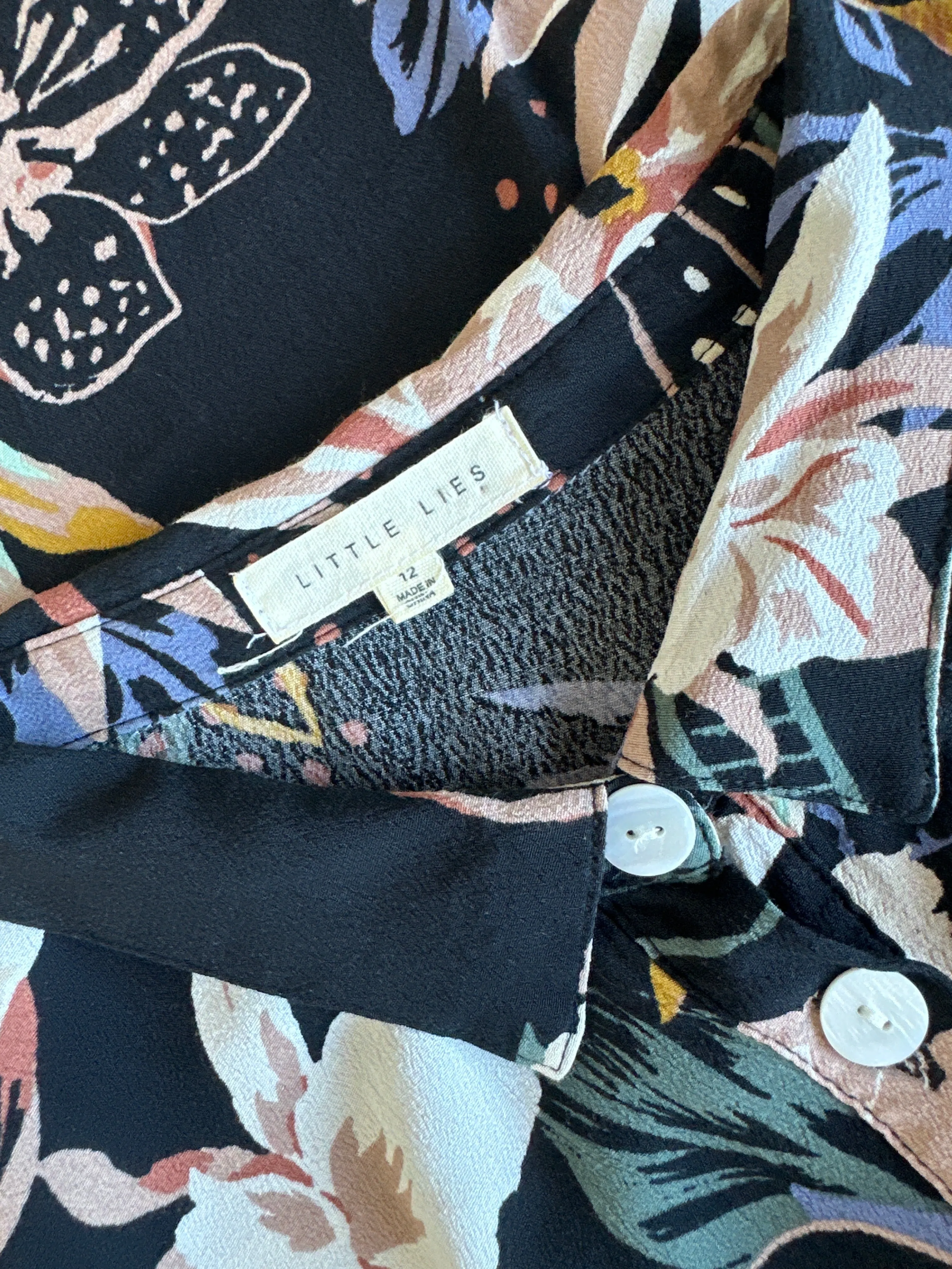 Little Lies | shirt | size 12 | short sleeve