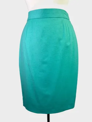 Louis Féraud | Paris | skirt | size 12 | knee length | wool silk blend