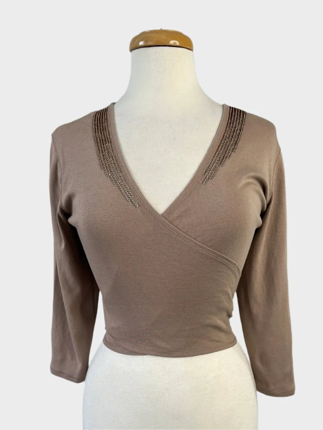 M&S (Marks & Spencer) | top | size 12 | tie front | 100% cotton