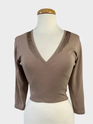 M&S (Marks & Spencer) | top | size 12 | tie front | 100% cotton