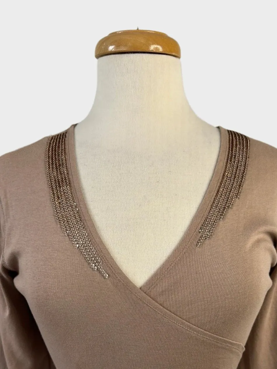M&S (Marks & Spencer) | top | size 12 | tie front | 100% cotton
