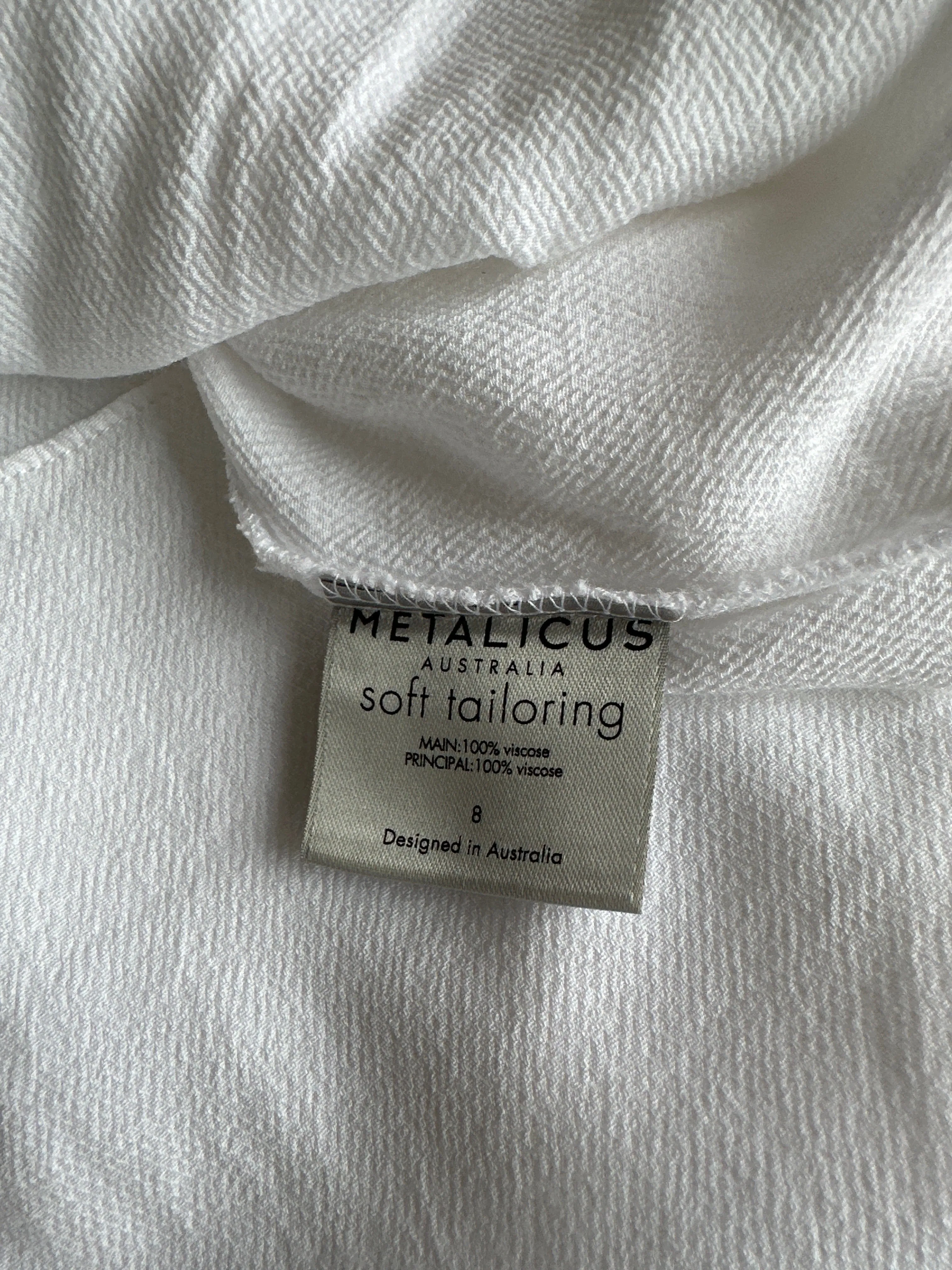 Metalicus | top | size 8 | short sleeve