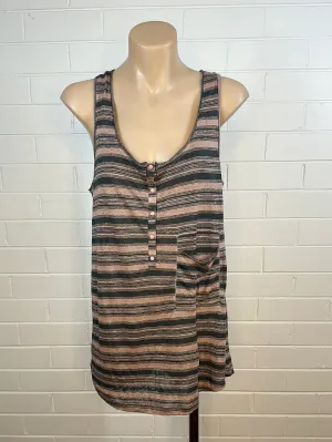 Noa Noa | top | size 14 | sleeveless | 100% linen | new with tags
