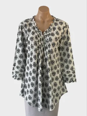 ORIENTIQUE | shirt | size 10 | elbow length sleeve | 100% cotton