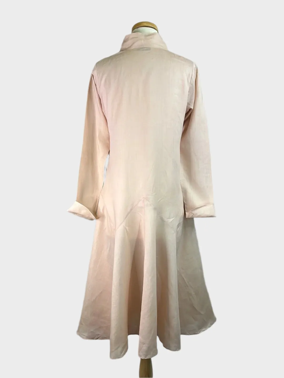 Pearl | coat | size 10 | open front | 100% linen | made in New Zealand