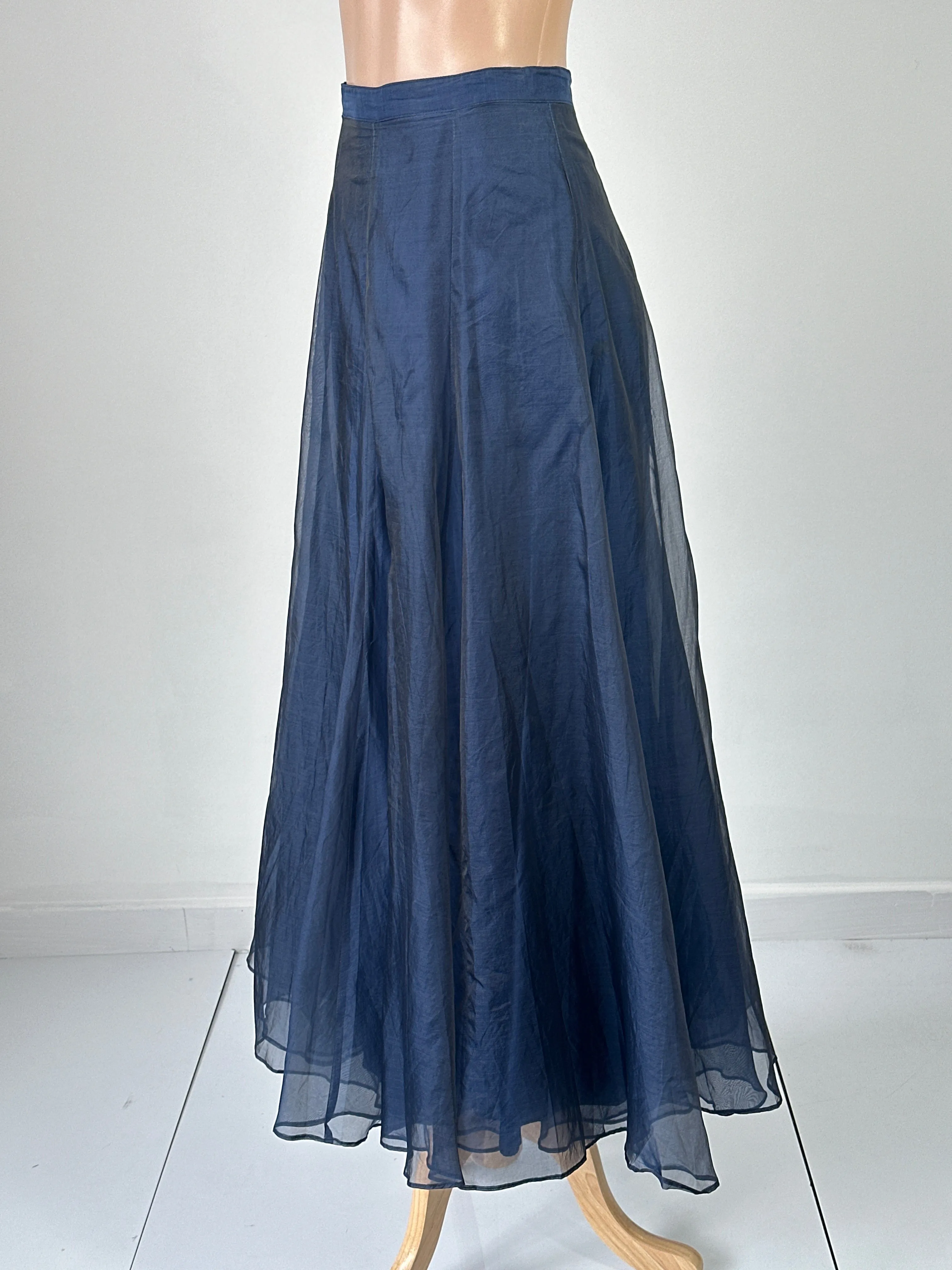 Revel | vintage 80's |skirt | size 10 | maxi length | 100% silk