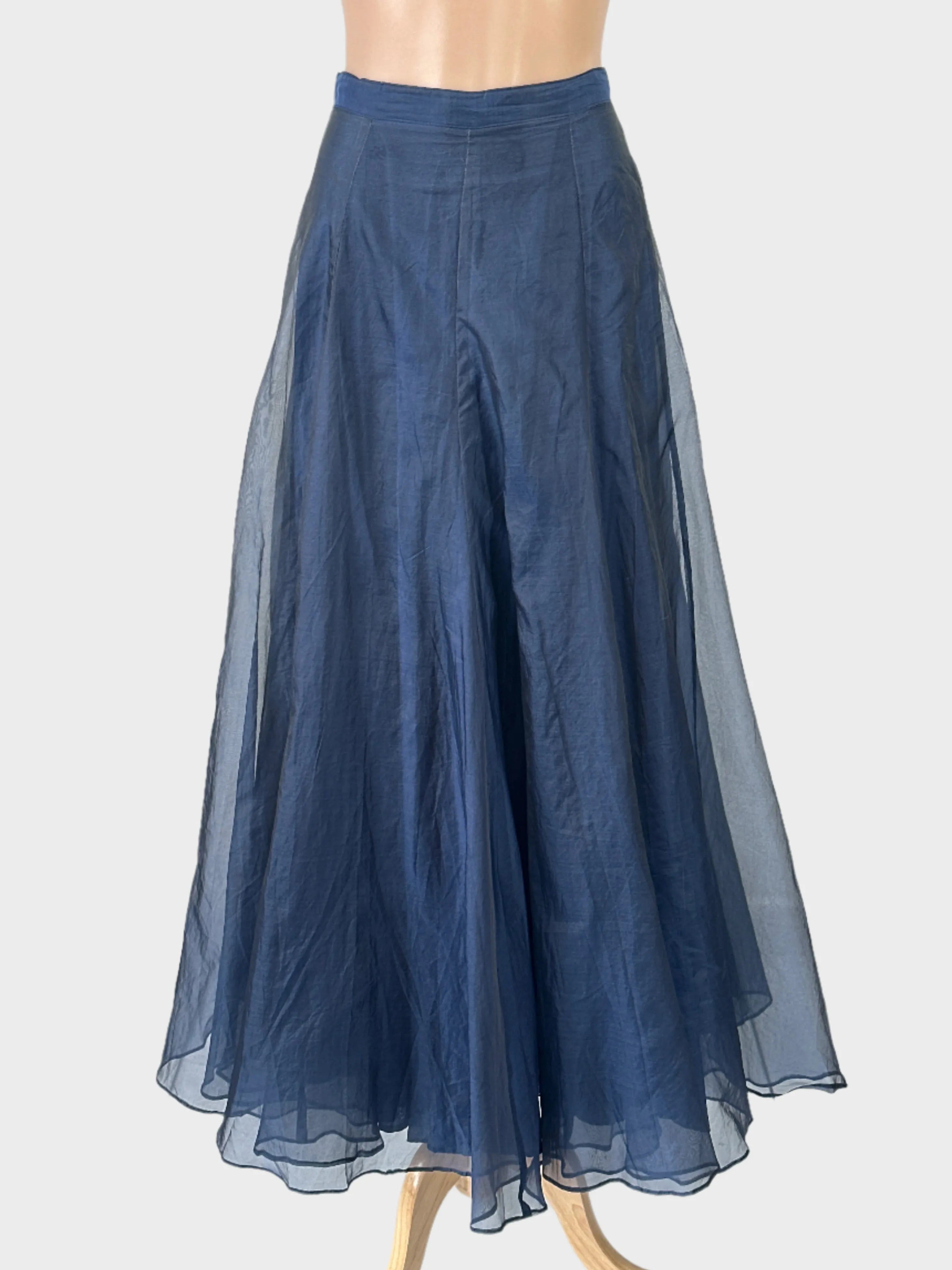 Revel | vintage 80's |skirt | size 10 | maxi length | 100% silk