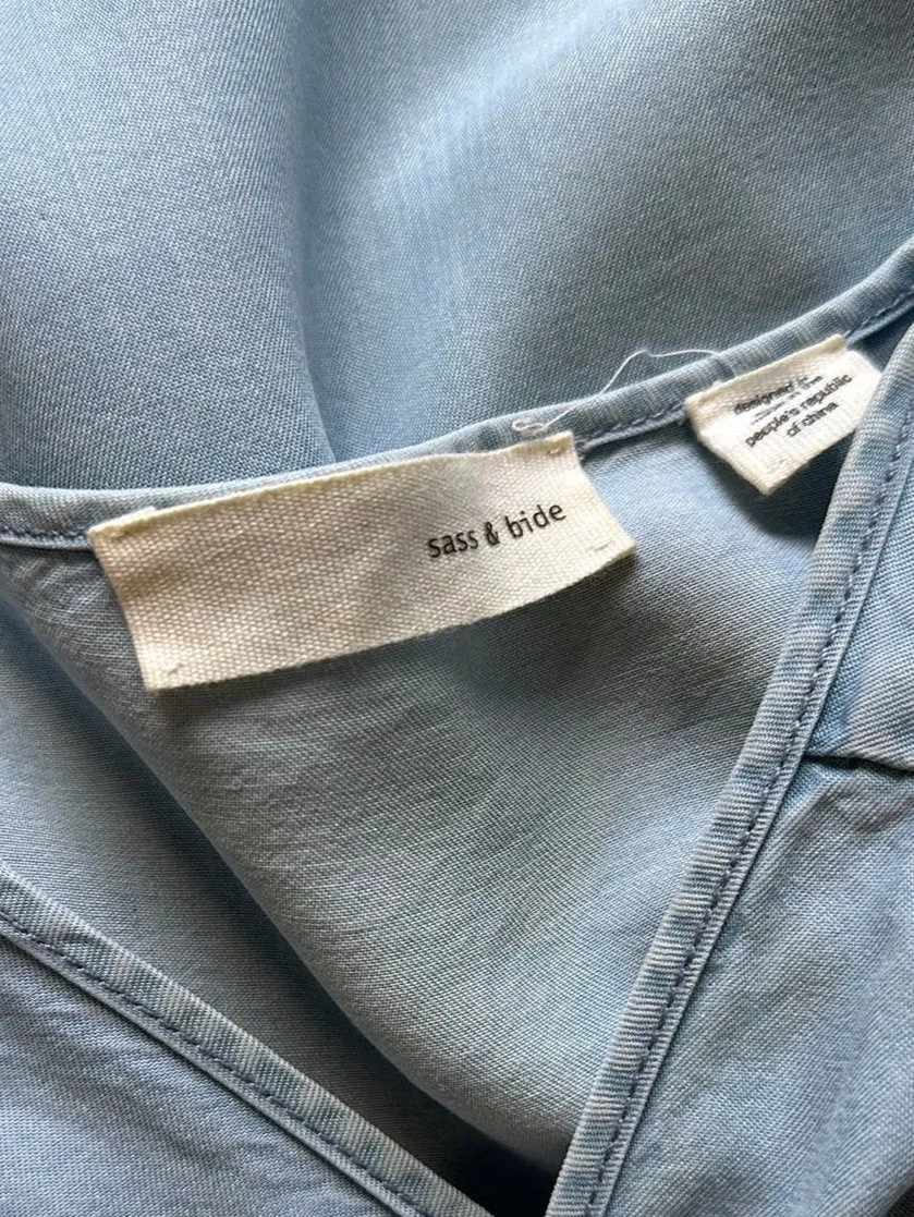 sass & bide | top | size 8 | long sleeve | 100% lyocell