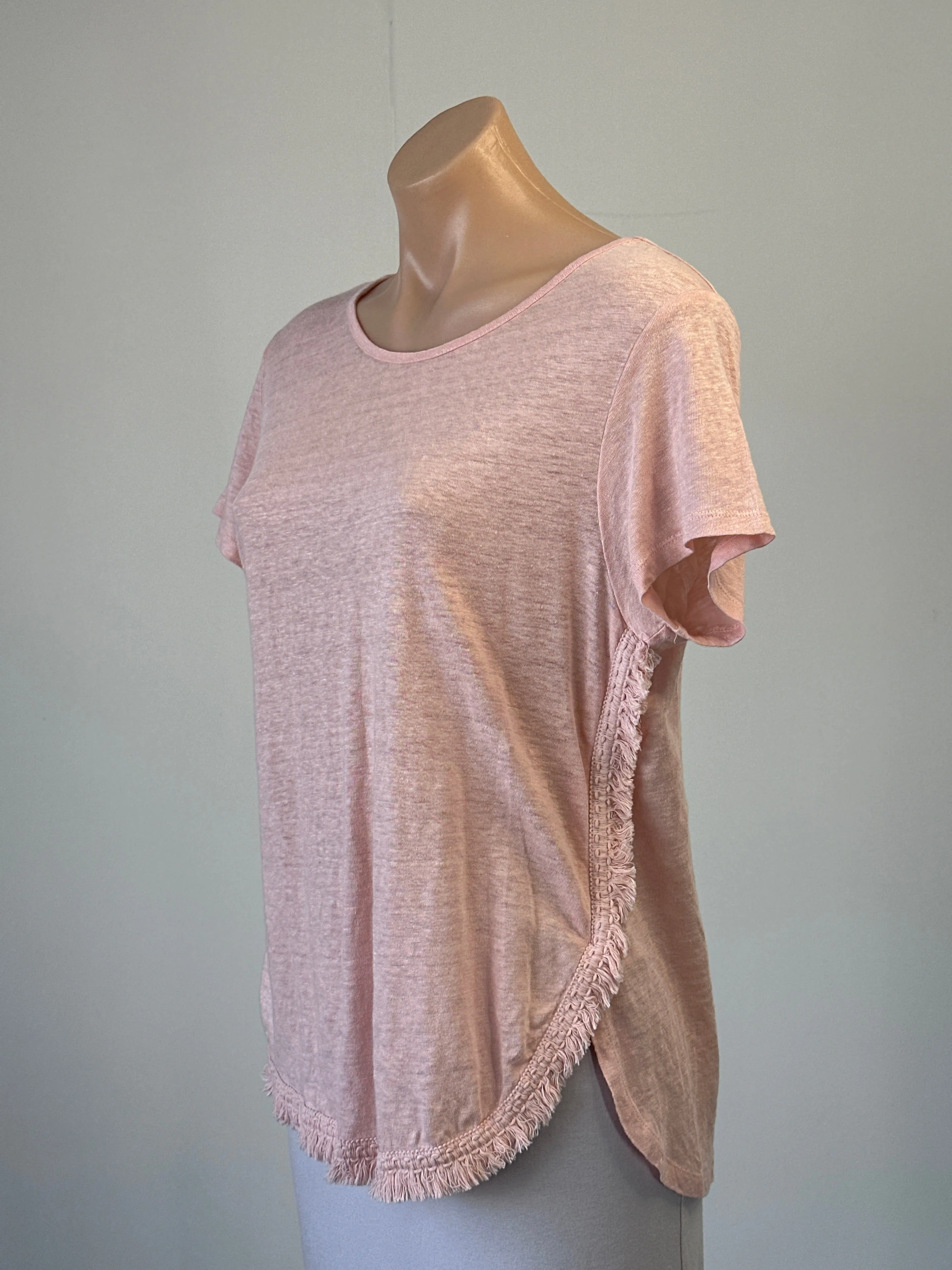 Seed | top | size 12 | cap sleeve | 100% linen