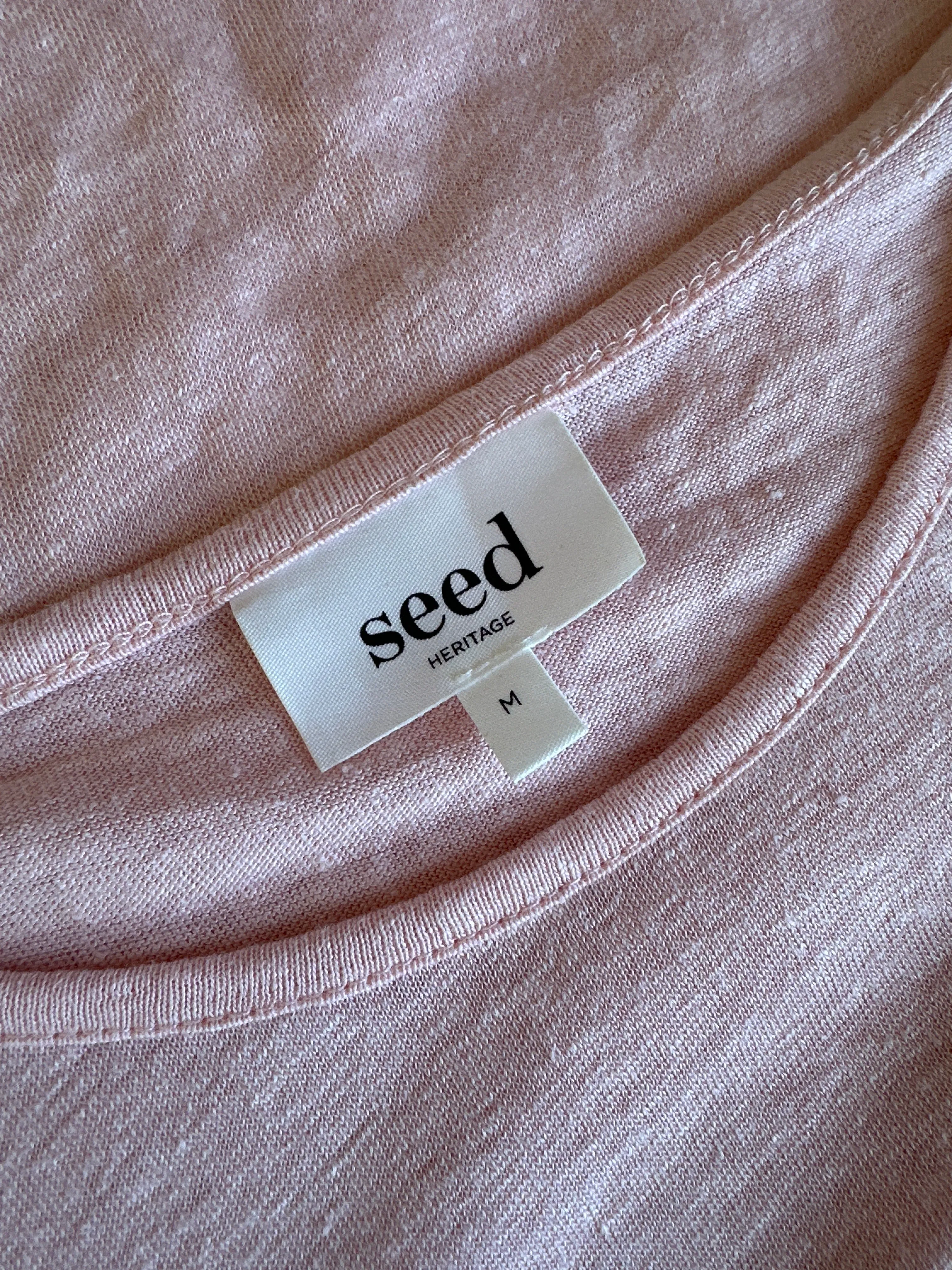 Seed | top | size 12 | cap sleeve | 100% linen