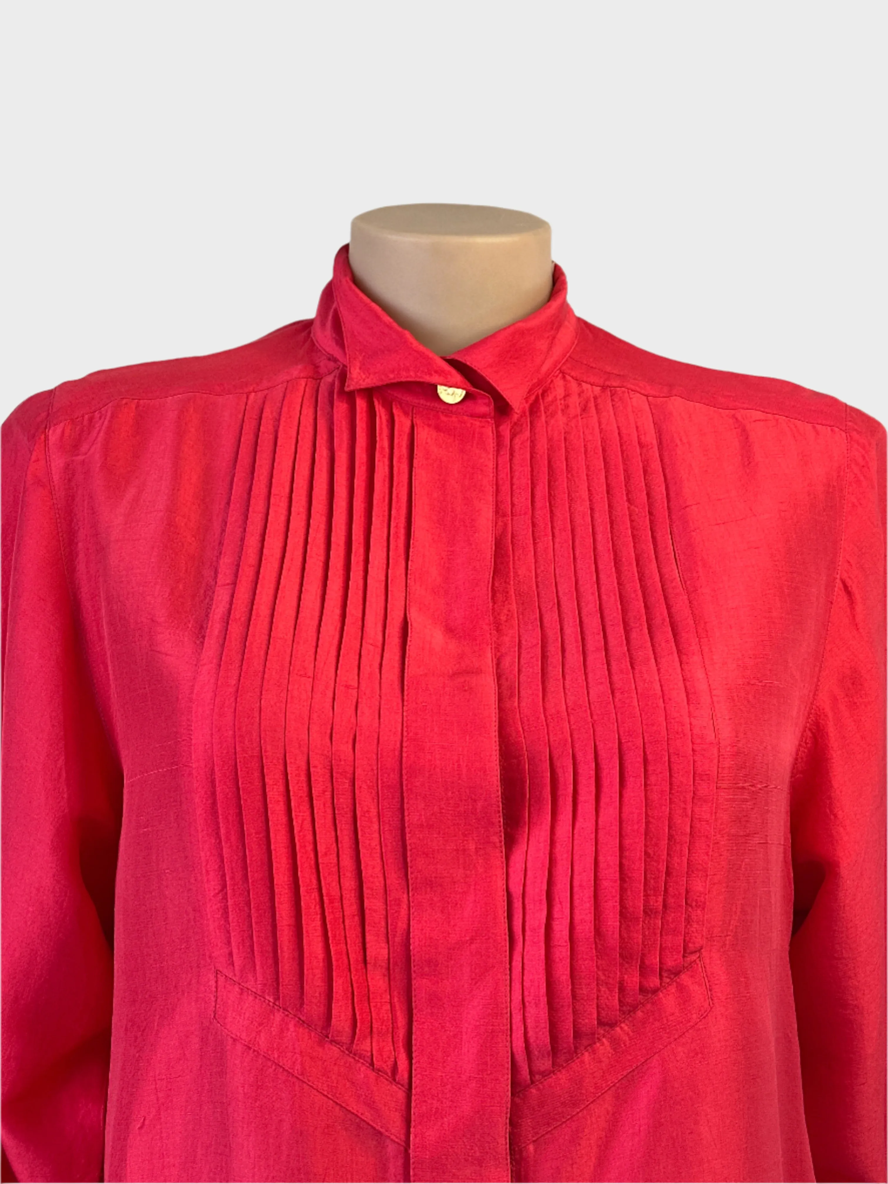Silk Caress | shirt | size 18 | long sleeve | 100% silk