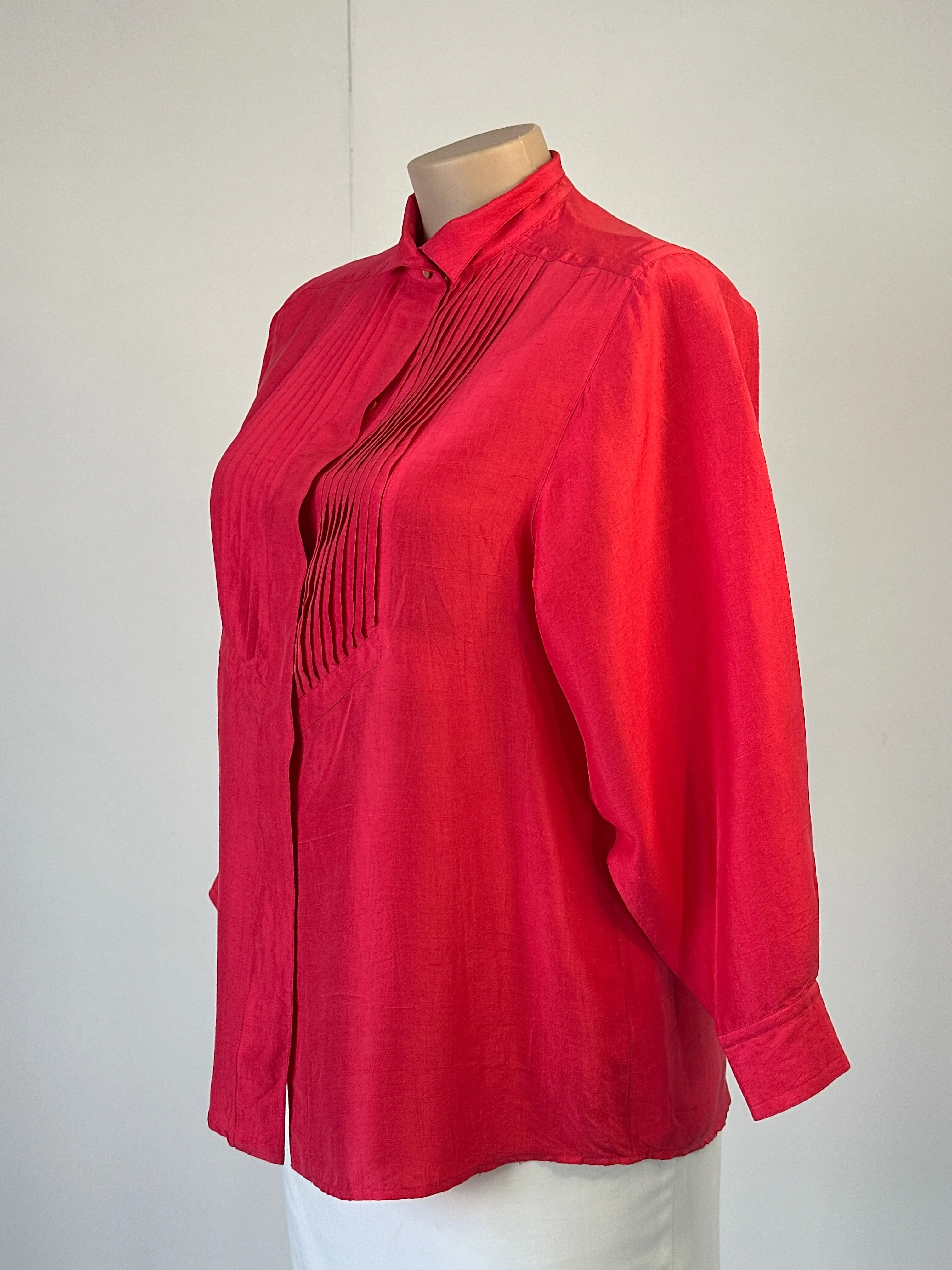 Silk Caress | shirt | size 18 | long sleeve | 100% silk