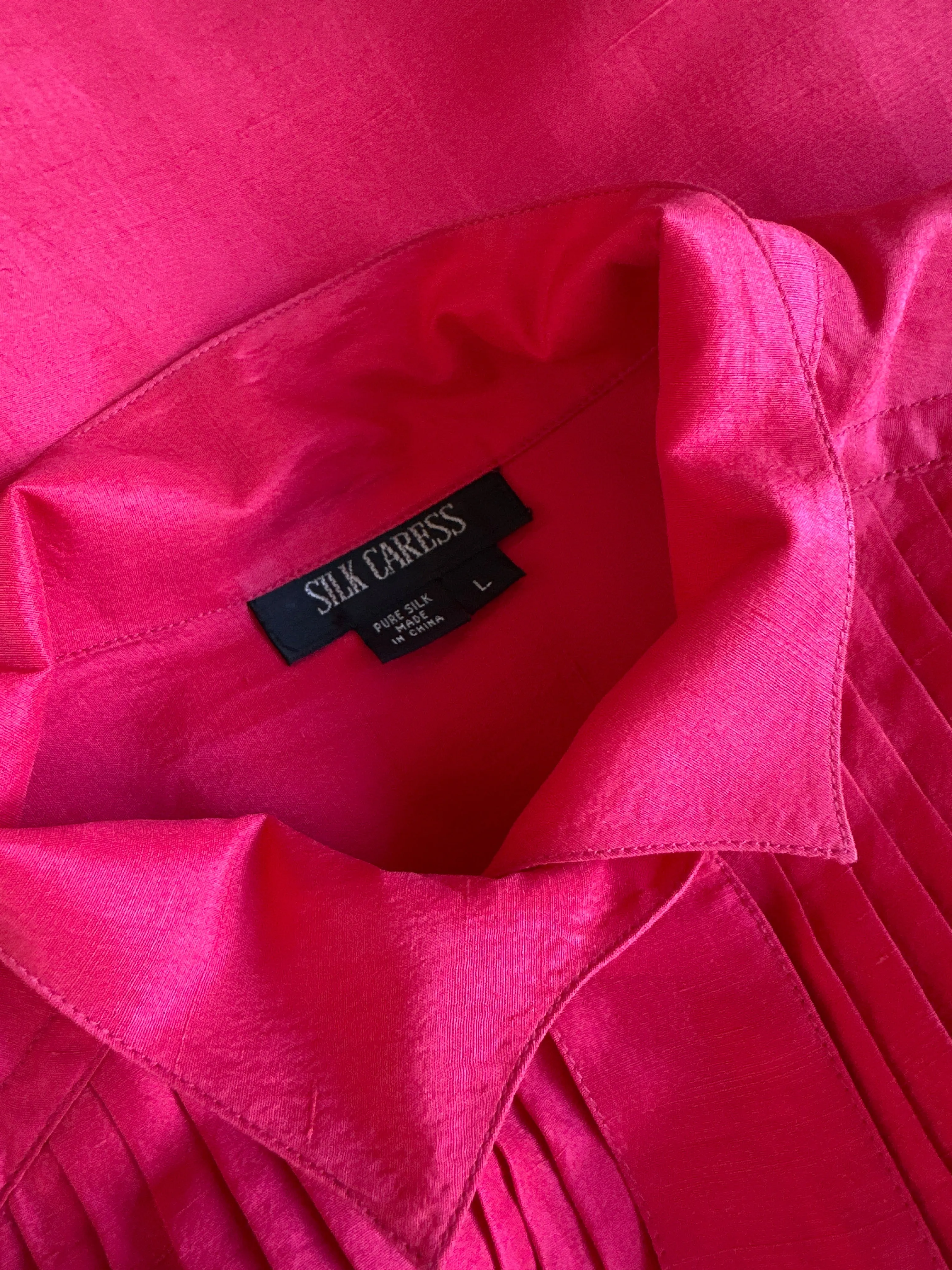Silk Caress | shirt | size 18 | long sleeve | 100% silk