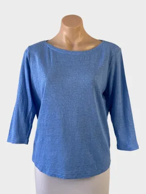 Sportscraft | top | size 10 | three quarter sleeve | 100% linen
