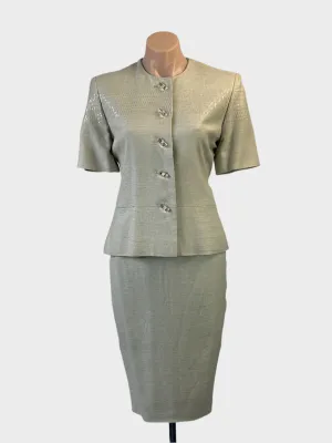 Stewart Parvin | LONDON | vintage 90's | skirt & jacket set | size 10 | knee length