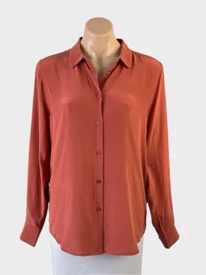the fable | shirt | size 12 | long sleeve | 100% silk