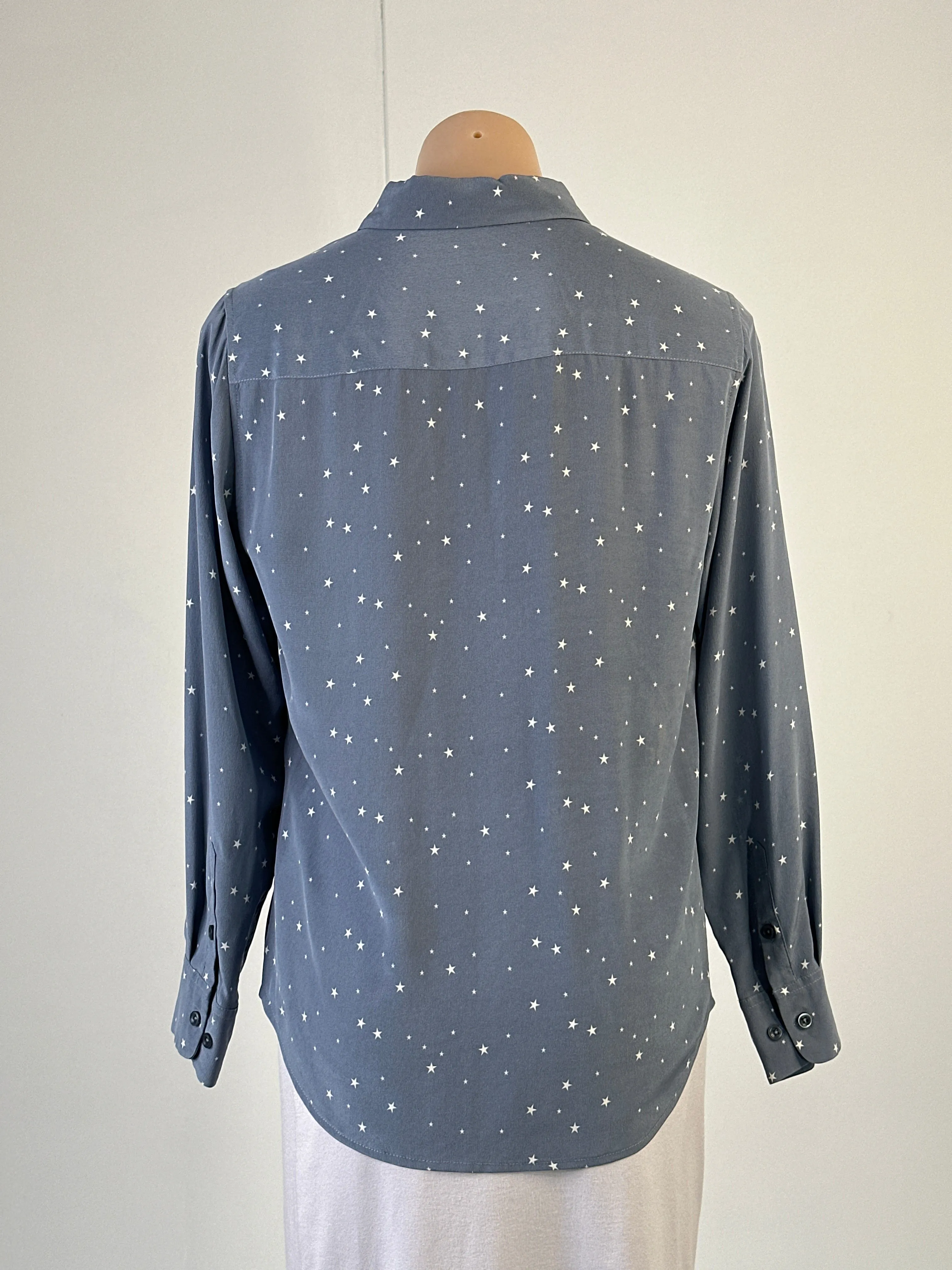 the fable | shirt | size 12 | long sleeve | 100% silk