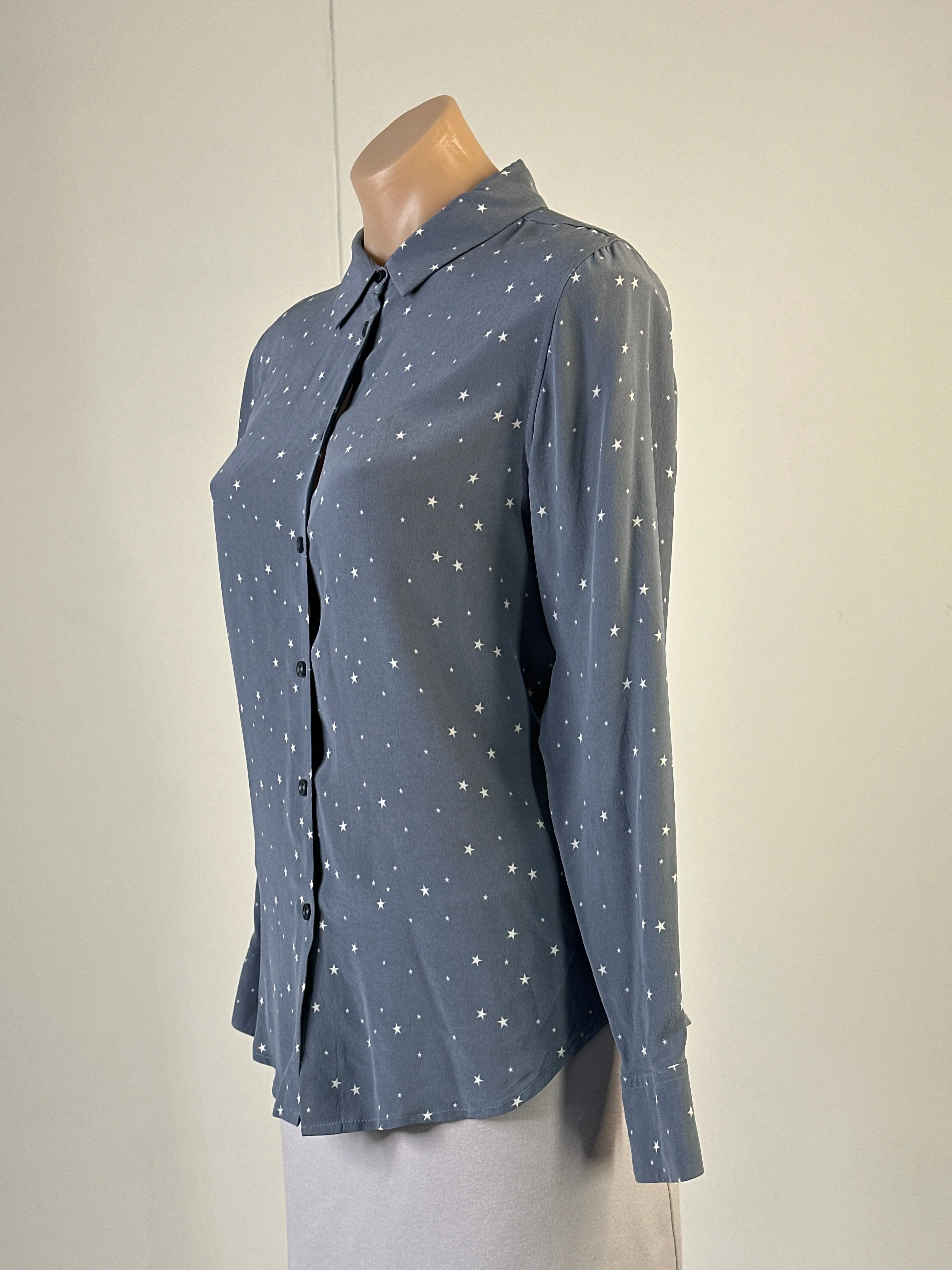 the fable | shirt | size 12 | long sleeve | 100% silk