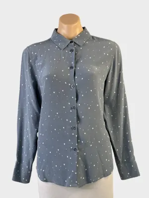the fable | shirt | size 12 | long sleeve | 100% silk