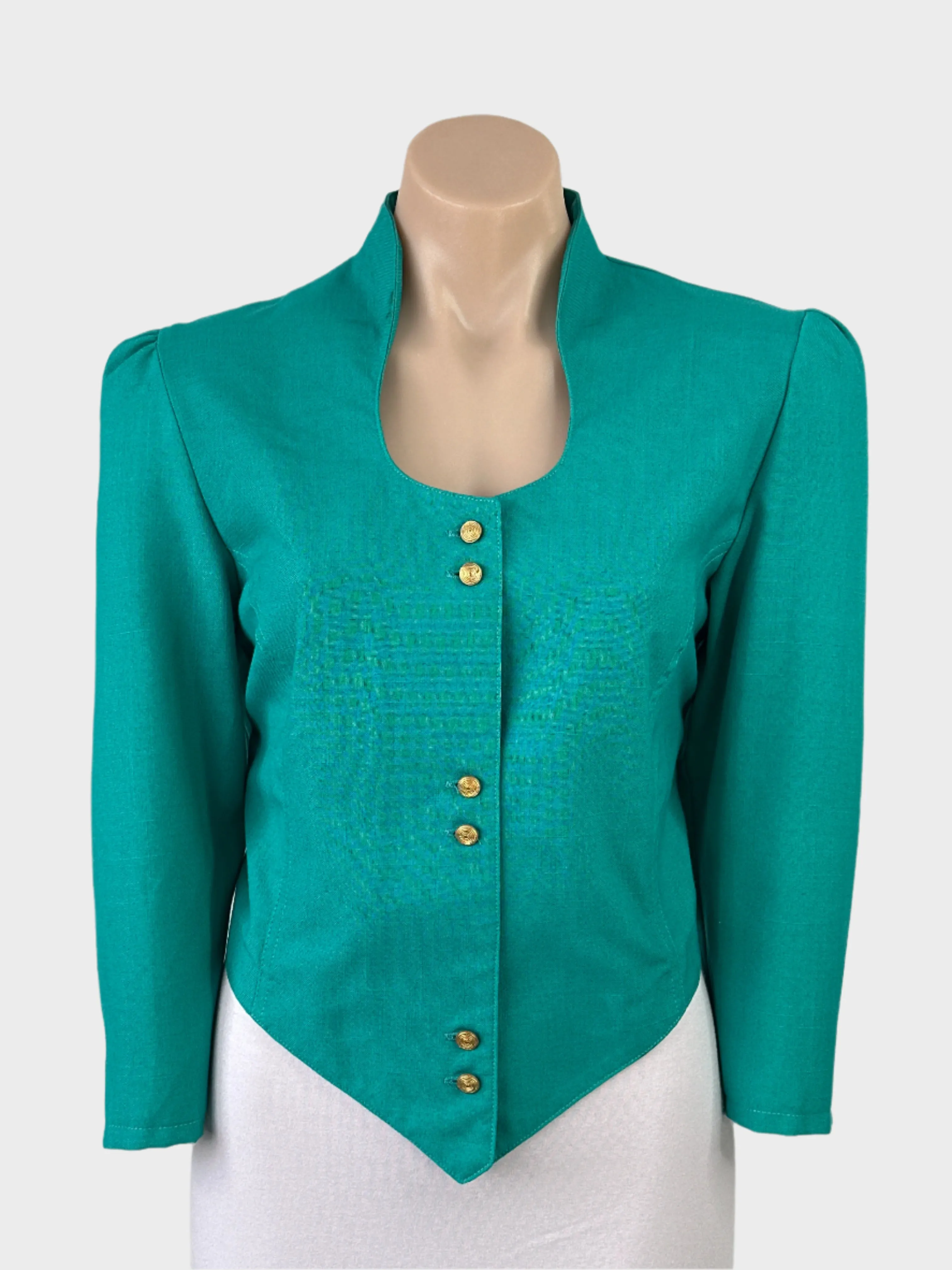 Trish Haines | vintage 80's | jacket | size 14 | single breasted